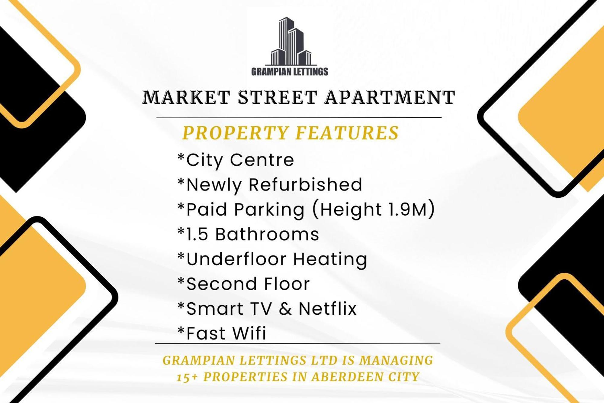 אברדין Market Street Apartments ✪ Grampian Lettings Ltd מראה חיצוני תמונה